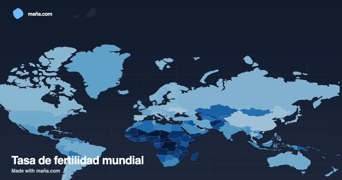 Tasa de fertilidad mundial