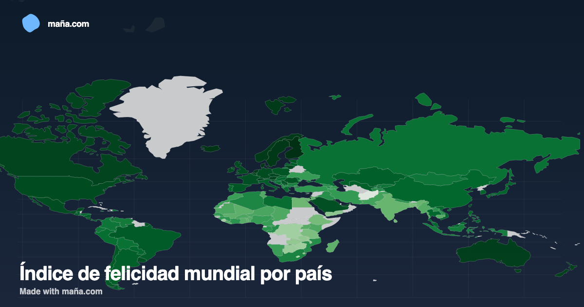 Índice de felicidad mundial por país