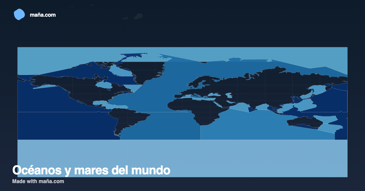 Océanos y mares del mundo
